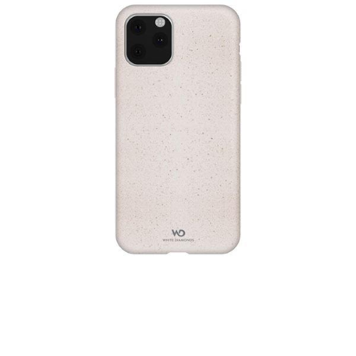 WHITE DIAMONDS APPLE iPHONE 11PRO MAX COVER BIODEGRADABILE REALIZZATA CON MATERIALI VEGANI A BASE DI MAIS BIANCO